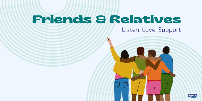 "friends and family mental health support and love"
